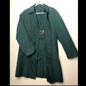 London Fog trench coat (size 38 regular) green